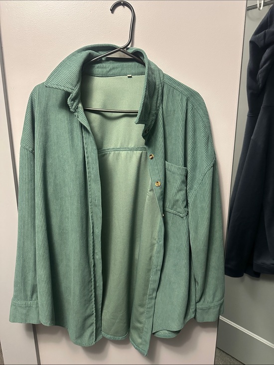 Amazon Jackets & Blazers - Amazon Women's Corduroy Shirt Jacket in Sage Green